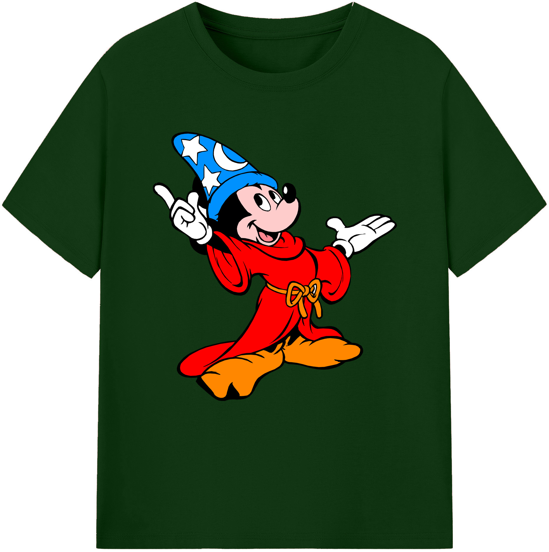 （画像用） ミッキーマウス Mickey Mouse 綿100％半袖Tシャツ（フロントプリント）